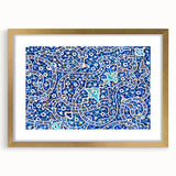 Extra large wall art depicting an abstract textured scenery of a Middle Eastern landscape in muted earth tones.