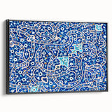 Black and white landscape art painting of a Middle Eastern scenery on framed canvas, suitable for bedroom wall decor.