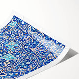 Extra large wall art featuring line art flowers in muted earth tones on a rolled print, suitable for large living room decor.