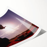 Extra large wall art featuring line art flowers in muted earth tones on a rolled print, suitable for large living room decor.