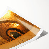 Extra large wall art featuring line art flowers in muted earth tones on a rolled canvas, ideal for large living room decor.