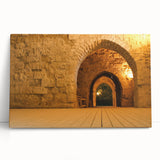 Black and white large canvas print of a Middle Eastern cityscape, ideal for kitchen wall art or bedroom decor.