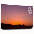Acrylic print of an Omani landscape in muted earth tones, ideal for dining room decor.