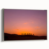 Landscape art painting of an Omani scenery on framed canvas.