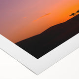 Art deco poster of an Omani landscape in muted earth tones on rolled canvas, suitable for dining room decor.