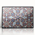 Large abstract wall art of Qatar scenery in black frame, acrylic print, ideal for modern art wall decor.