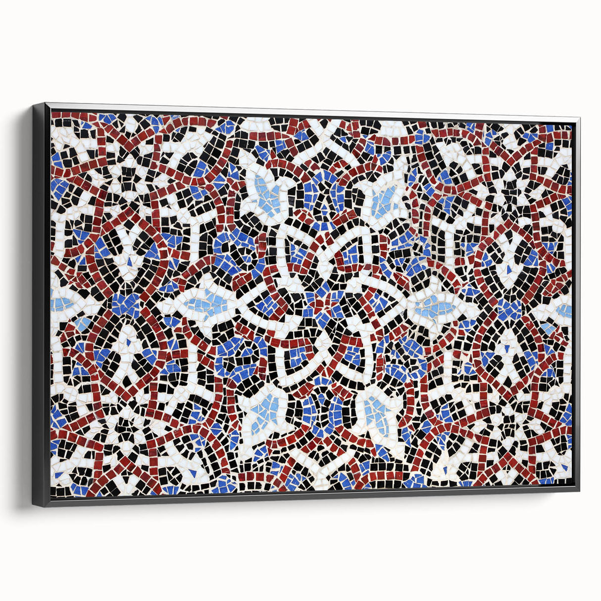 Black and white framed canvas of a vintage Middle Eastern landscape, ideal for bedroom decor.