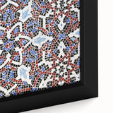 Extra large framed canvas featuring a textured, colorful Middle Eastern Qatar scenery in black wall art style.