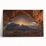 Black and white stretched canvas of a Middle Eastern cityscape, ideal for kitchen wall art or bedroom ambiance.