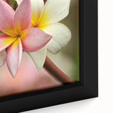 Framed canvas of a textured, colorful abstract design, ideal for extra large living room wall art.