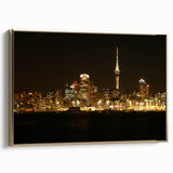 Framed canvas of Auckland landscape with muted earth tones, ideal for bedroom wall art.