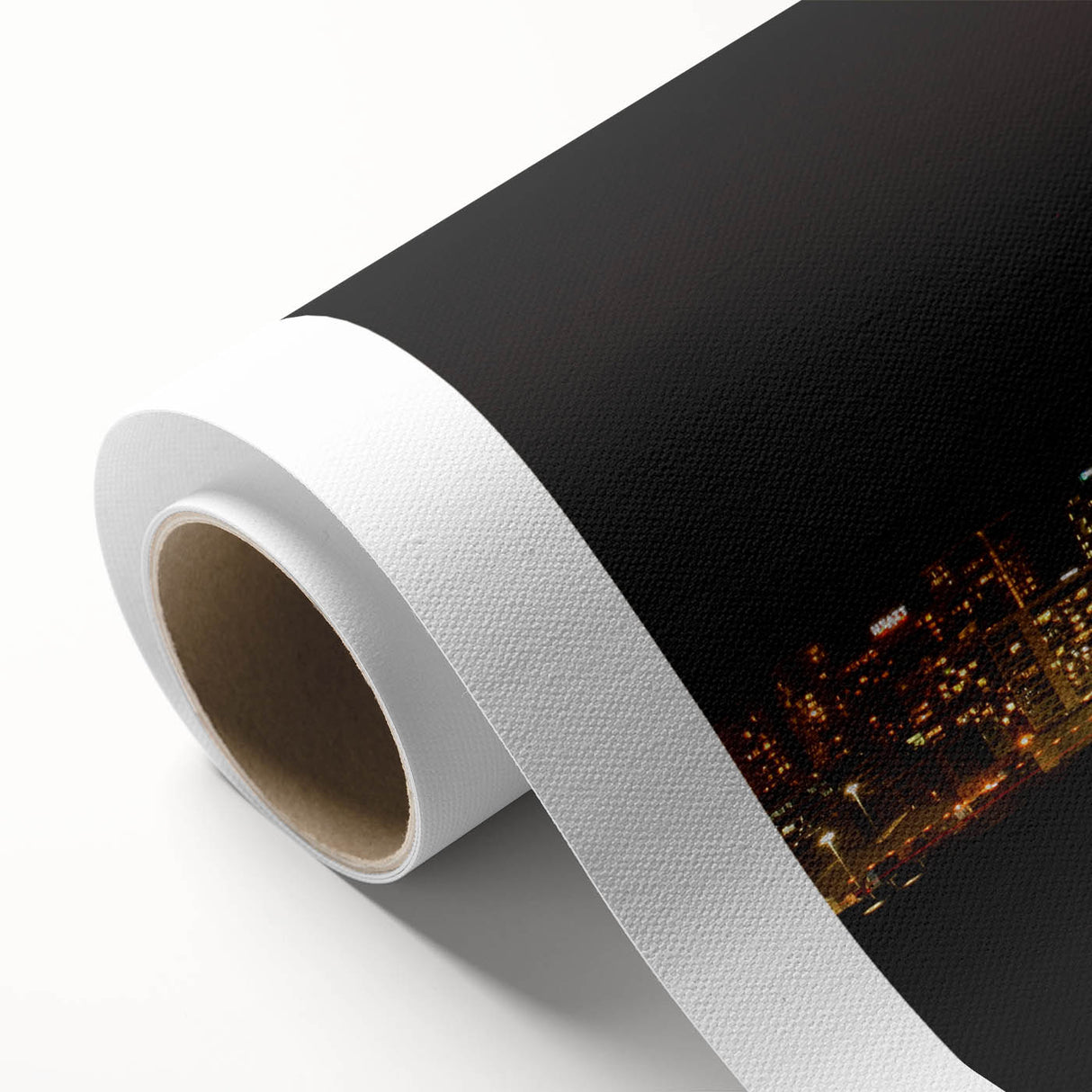 Art deco poster of Auckland skyline in pastel shades on rolled canvas, ideal for nursery wall art.