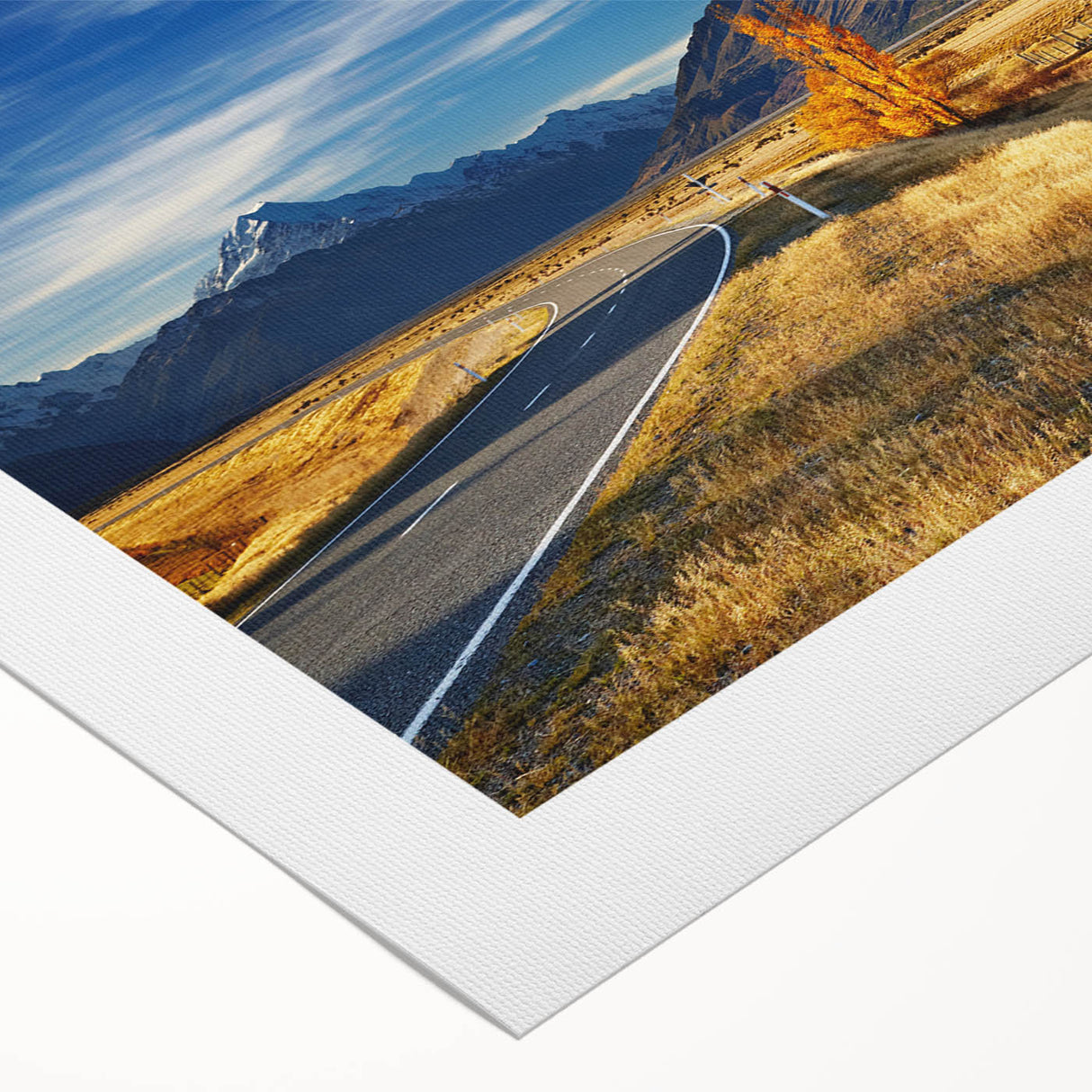 Art deco poster of Canterbury, New Zealand scenery in pastel shades on rolled canvas, suitable for dining room wall art.