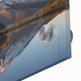 Large abstract depiction of Taranaki, New Zealand, in muted earth tones on acrylic glass, ideal for dining room art.