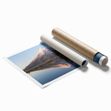 Extra large wall art featuring Taranaki scenery, New Zealand, with muted floral colors on a rolled print.