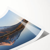 Extra large wall art featuring line art flowers in soft pastel shades, printed on rolled canvas.