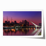 Rolled print of a scenic Buenos Aires landscape in muted earth tones, ideal for art wall dining room decor.