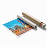 Extra large rolled print of a serene Argentine landscape, featuring muted earth tones, ideal for classy bathroom wall art.