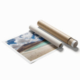 Extra large rolled print of a Bolivian landscape with vibrant greenery and floral elements.