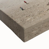 Black and white landscape art painting of a Bolivian scenery on stretched canvas, ideal for bedroom wall art.