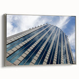 Landscape art painting of Santiago, Chile on a framed canvas.