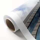 Art deco poster of Santiago, Chile skyline in pastel shades on rolled canvas, suitable for nursery wall art.