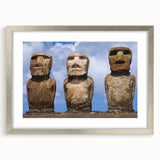 Textured abstract art print of a Chilean landscape in silver frame, featuring earthy tones, ideal for bedroom art.