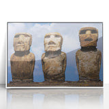 Acrylic print of a Chilean landscape featuring muted earth tones and art deco elements, ideal for modern art wall decor.