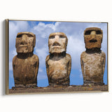 Framed canvas depicting a vintage-style landscape of Chilean scenery in black and gold tones, ideal for bedroom wall art.