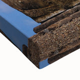 Black and white landscape art painting of a Chilean scene on stretched canvas, ideal for bedroom wall decor.