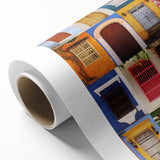 Art Deco style poster of a scenic Colombian landscape on rolled canvas, suitable as nursery wall art or dining room decor.