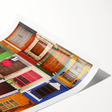 Extra large wall art featuring line art flowers in muted earth tones on a rolled print, suitable for large living room decor.