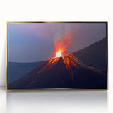 Framed acrylic print of a South American landscape in earth tones, ideal for modern art wall decor.