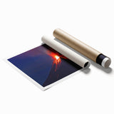 Extra large rolled print of a floral scene in vibrant colors, suitable for classy bathroom or large living room decor.