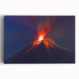 Black and white large art print of Ecuador scenery on stretched canvas, suitable for kitchen wall art.