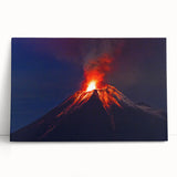 Black and white photograph of Ecuadorian landscape on stretched canvas, ideal for kitchen wall art.