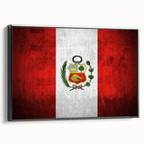 Black and white landscape art painting of a Peruvian scenery on framed canvas, suitable for bedroom decor.