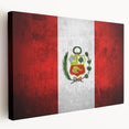 Vivid landscape painting of a South American scene on stretched canvas, ideal for kitchen wall art.