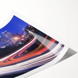 Extra large wall art featuring line art flowers in muted earth tones on a rolled print, suitable for large living room decor.