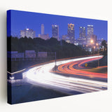 Large stretched canvas featuring a serene Alabama landscape in soft green and blue tones, suitable for kitchen wall art.