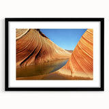 Extra large textured abstract art print of colorful Arizona landscape on framed canvas, ideal for living room decor.
