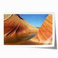 Rolled print of Coyote Buttes in Arizona featuring earthy red and orange tones, suitable for art wall dining room.