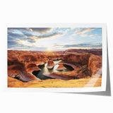 Extra large rolled print of Glen Canyon in Arizona, featuring earthy tones, ideal for art wall dining room.