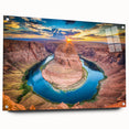 Acrylic print of the Grand Canyon in natural hues, ideal for dining room or bedroom decor.