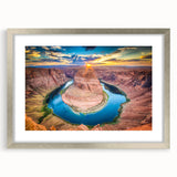 Textured art print of the Grand Canyon in muted earth tones on a framed canvas, suitable for bedroom decor.