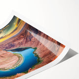 Extra large rolled print featuring a panoramic view of the Grand Canyon in natural earth tones.