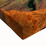 Black and white landscape art painting of Horseshoe Bend in Arizona on stretched canvas, suitable for bedroom wall decor.