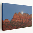 Large canvas print of Sedona, Arizona landscape in earthy red and brown tones, suitable for kitchen wall art.