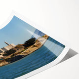 Extra large rolled print featuring line art flowers in muted tones, ideal for large living room wall art.