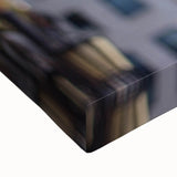 Black and white landscape art painting of Beverly Hills on a large stretched canvas, suitable for bedroom wall decor.